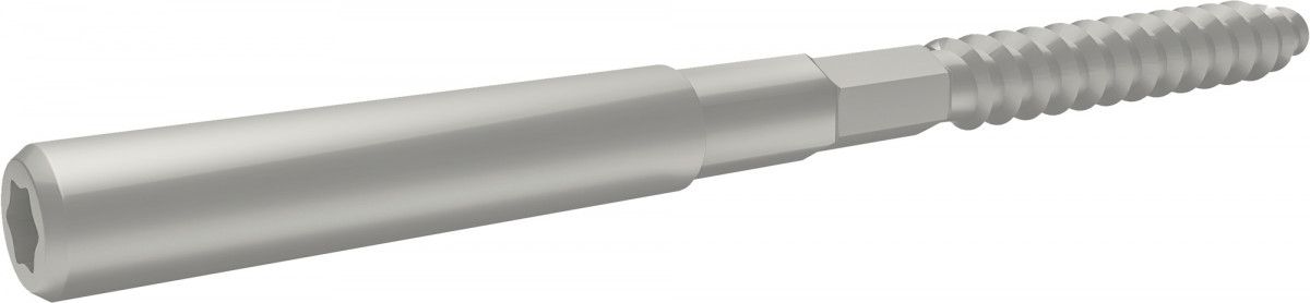 Шуруп-шпилька 8х160 Grand Line RAL 9002 серо-белый
