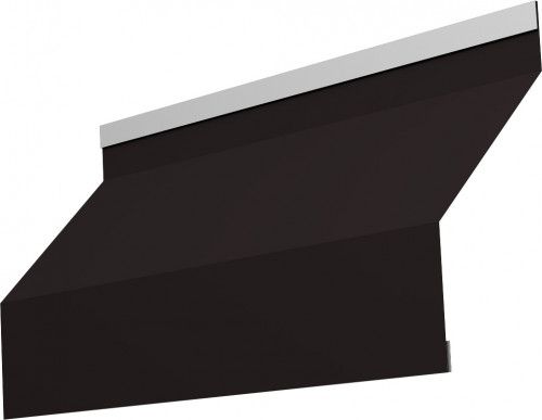Ламель забора жалюзи Милан новый Grand Line 0,45 Drap СТ с пленкой RAL 9005 черный