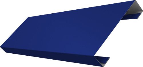 Ламель лицевая 100 забора жалюзи Техас Grand Line 0,45 ПЭ RAL 5002 ультрамариново-синий