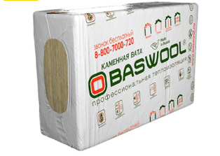 Плиты теплоизоляционные Baswool Фасад 140 1200х600х50 (0,216м3)