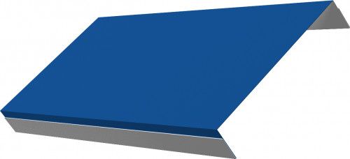 Ламель обратная 150 забора жалюзи Техас Grand Line 0,5 Сатин RAL 5005 сигнальный синий