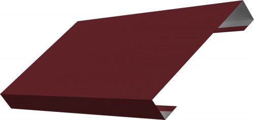 Ламель лицевая 125 забора жалюзи Техас Grand Line 0,45 Drap ТХ RAL 3005 красное вино