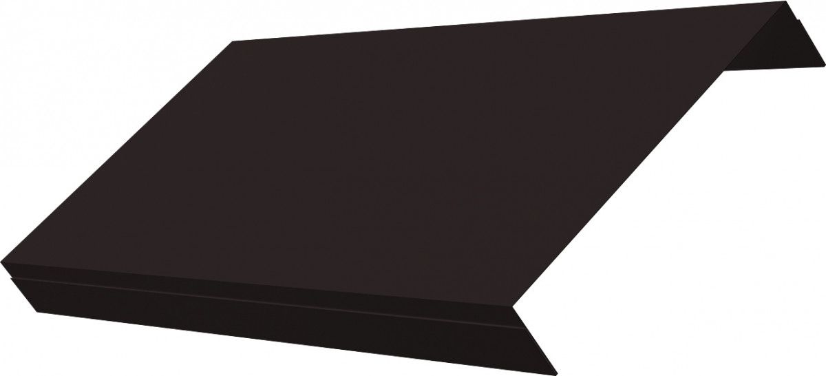 Ламель обратная 150 забора жалюзи Техас Grand Line 0,5 Velur RAL 9005 черный