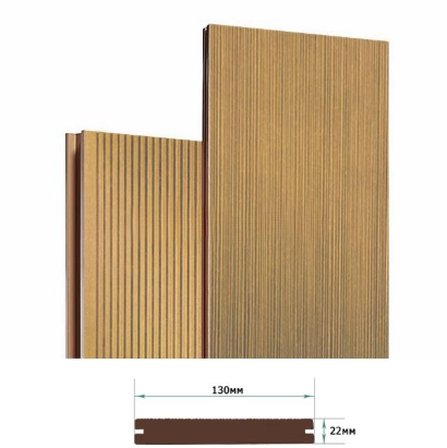 Террасная доска Террапол Смарт полнотелая вельвет браш Дуб Севилья 130х 22мм