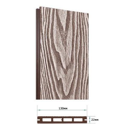 Террасная доска Террапол Смарт 3D пустотелая кантри 3D (под дерево) Венге Соренто 130х 22мм