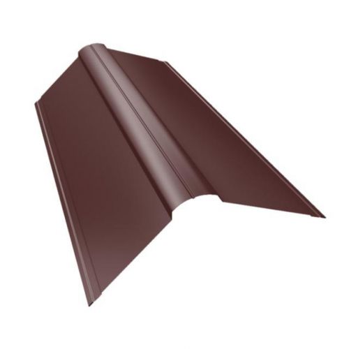 Конек фигурный New для металлочерепицы 150*150мм сталь 0.5мм PurPro matt 275 2м Grand Line