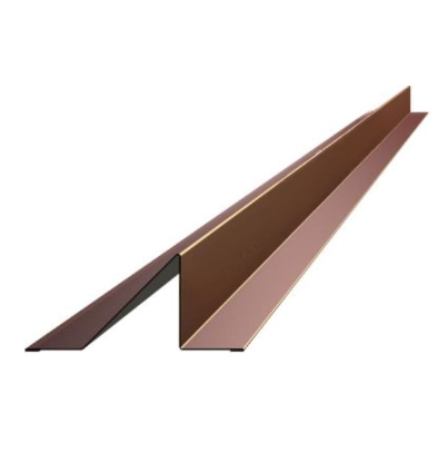 Снеговой барьер для металлочерепицы 50*112*90*50мм сталь 0.45мм Оцинкован 2м ЮджинСТрой