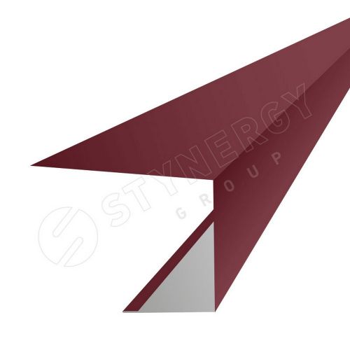 Планка завершающая фальц для фальца 38*25мм сталь 0.5мм Rooftop Бархат (Rooftop Matte) 3м Stynergy
