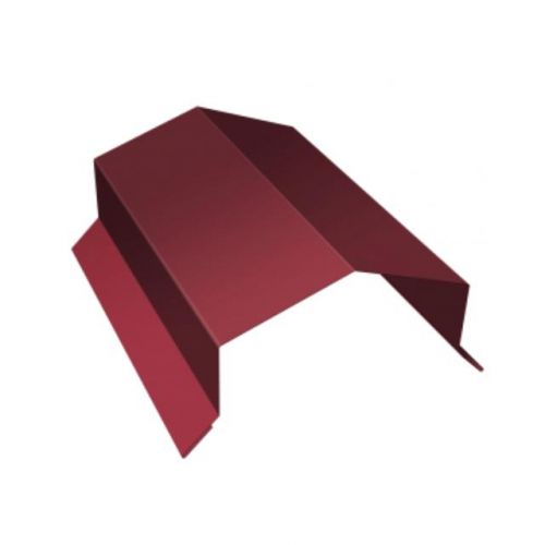 Парапетная крышка угольная для профнастила 390мм сталь 0.5мм Satin matt 2м Grand Line
