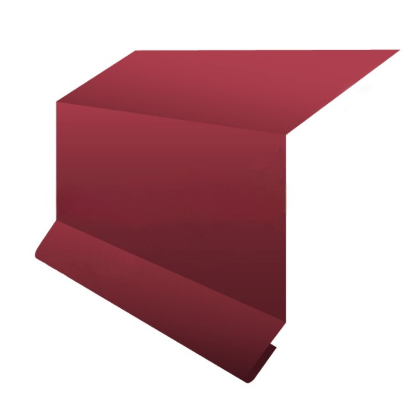 Планка примыкания в штрабу для металлочерепицы 15*33*20мм сталь 0.5мм PURRUS матовый 2м Stynergy