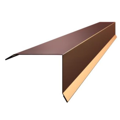 Торцевая планка для металлочерепицы 135*145мм сталь 0.5мм Corundum 50 2м Stynergy