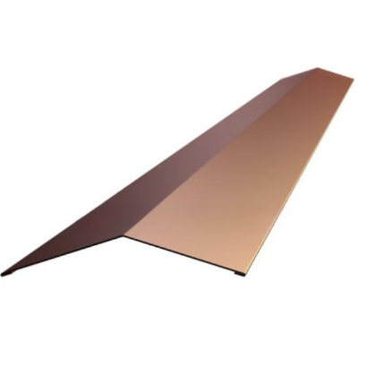 Конек простой для металлочерепицы 140*140мм сталь 0.45мм Полиэстер 2м ЮджинСТрой