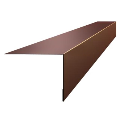 Карнизная планка для металлочерепицы 100*65мм сталь 0.5мм Rooftop Бархат (Rooftop Matte) 2м Stynergy