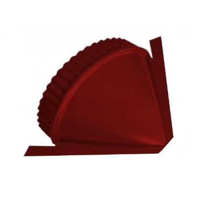 Заглушка конусная для полукруглого конька  для металлочерепицы R80мм сталь 0.45мм Graphite 45 Stynergy