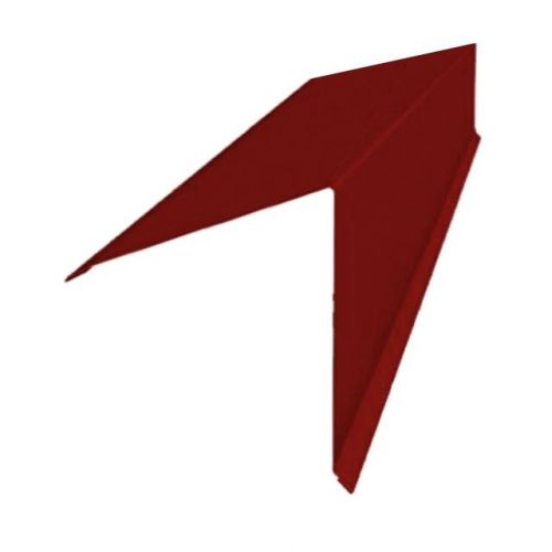 Распродажа 4пог.м. / 2шт Конек кровли односкатной для металлочерепицы 185*185мм сталь 0.5мм Norman 2м Металл Профиль