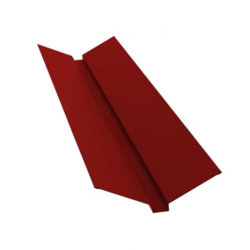 Накладка ендовы фигурная для металлочерепицы 115*30*115мм сталь 0.5мм Satin 2м Grand Line