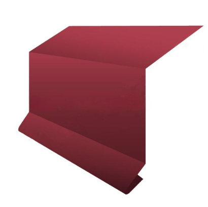 Планка примыкания в штрабу для металлочерепицы 46*25мм сталь 0.5мм PureTech Mat 2м Металл Профиль