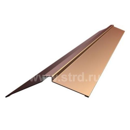 Конек фигурный для металлочерепицы 150*40*150мм сталь 0.5мм Corundum 50 матовый 2м Stynergy