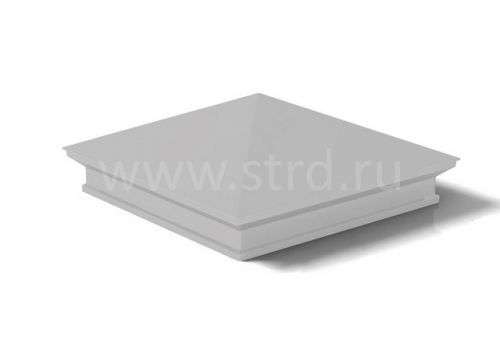 Колпак на столб 400*400мм сталь 0,5мм Оцинкован Россия Металлик и КО . Zn (цинк)