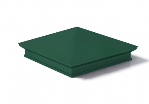 Колпак на столб 400*520мм сталь 0,5мм Полиэстер Россия Металлик и КО RAL 6005 (зеленый)