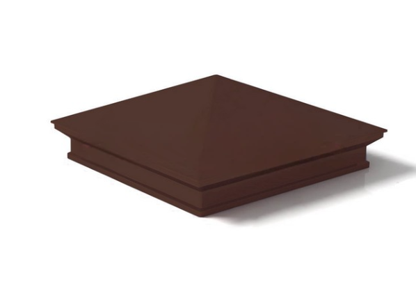 Колпак на столб 400*520мм сталь 0,5мм Полиэстер Россия Металлик и КО RAL 8017 (коричневый)