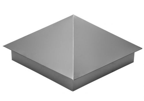 Колпак на столб 390*390мм сталь 0,5мм Satin Россия Grand Line RAL 7004 (серый)