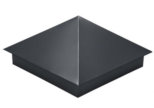 Колпак на столб 390*390мм сталь 0,5мм Satin Россия Grand Line RAL 7024 (серый)