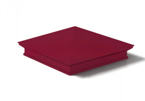 Колпак на столб 400*520мм сталь 0,5мм Полиэстер Россия Металлик и КО RAL 3005 (вишневый)