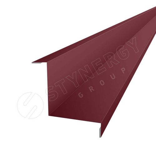 Планка угла внутреннего простая фальц для фальца 75*75мм сталь 0.45мм Graphite 45 2м Stynergy