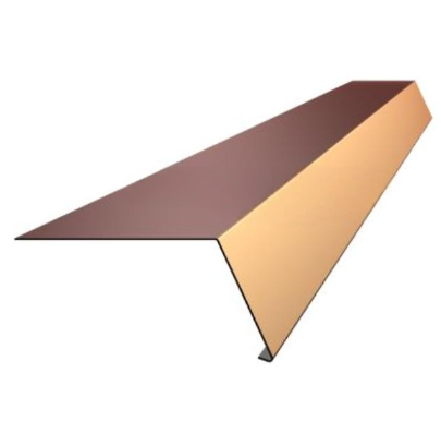 Карнизная планка для металлочерепицы 150*150мм сталь 0.5±0.08мм Rooftop Бархат (Rooftop Matte) 2м Профметалл