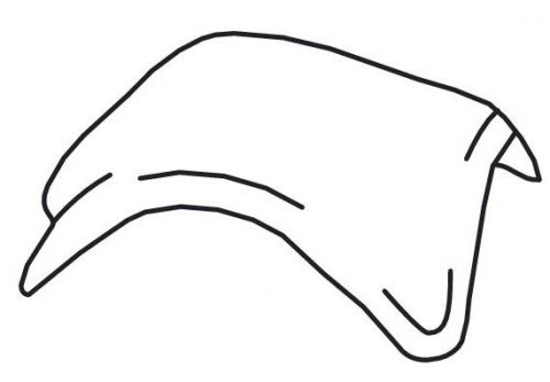 Вальмовая черепица Саттель, Антрацит, Braas
