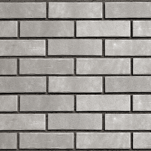Облицовочный кирпич AARHUS Бело-серый (weißgrau) фактурная, 210x100x50 мм, Röben