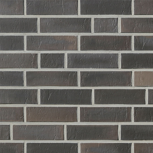 Облицовочный кирпич CHELSEA Базальтовый пестрый (basalt-bunt) рельефная, 210x100x50 мм, Röben