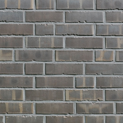 Облицовочный кирпич NOTTINGHAM Базальтовый пестрый (basalt-bunt) тыльная (Fußsortierung CHELSEA), 210x100x50 мм, Röben