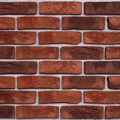Облицовочный кирпич FORMBACK Графитово-пестрый (graphit-bunt) ручн.форм. (handform), 240x115x71 мм, Röben