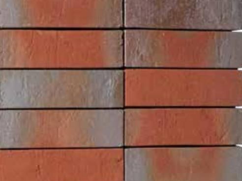 Облицовочный кирпич RYSUM Огненнопестрый (flamm-bunt), 240х115х71 мм, Röben