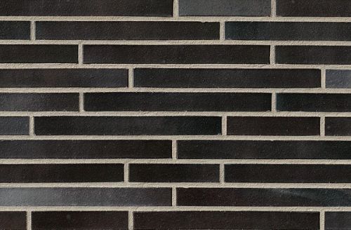 Облицовочный клинкерный кирпич Langformat, NF 490x115х71 мм, Hamburg Schwarz-blau-bunt (0954), ABC Klinkergruppe Brick