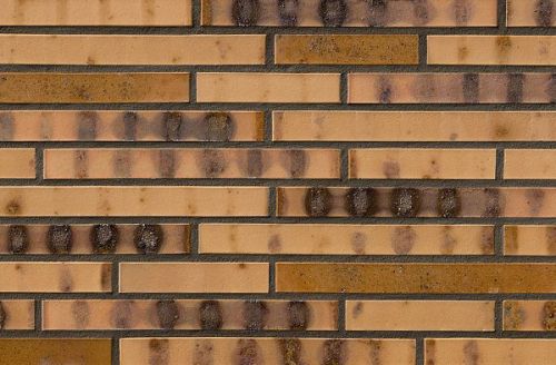 Облицовочный клинкерный кирпич Langformat, DF 490x115x52 мм, St. Petersburg gelb Kohlebrand (8354), ABC Klinkergruppe Brick