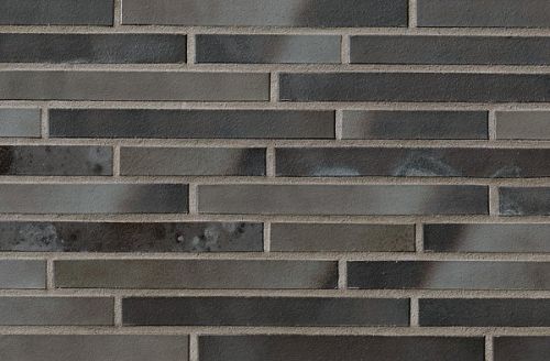 Облицовочный клинкерный кирпич Langformat, DF 490x115x52 мм, Atlantis grau-anthrazit, ABC Klinkergruppe Brick