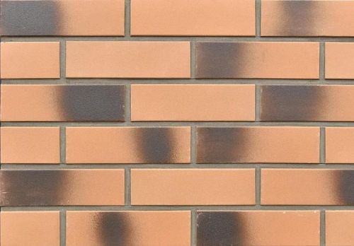 Клинкерная облицовочная глазурованная плитка Ockergelb glatt kohlebrand, 250x71х10 мм, ABC Klinkergruppe