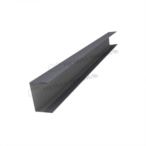 Планка стойки забора 35мм 36х24 х 2500 (VALORI-20-Grey-0.5)