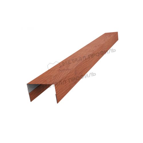 Планка стойки забора 35мм 36х24 х 3000 (ECOSTEEL_T-12-Дуб-0.45)