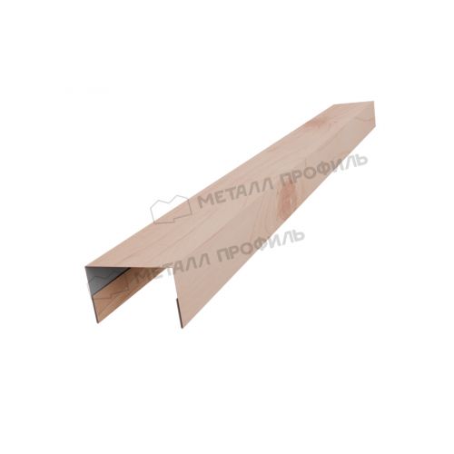 Планка стойки забора 35мм 36х24 х 3000 (ECOSTEEL_T-12-Орех-0.45)