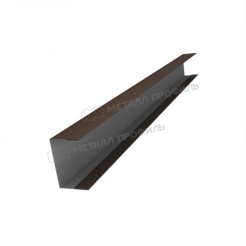 Планка стойки забора 35мм 36х24 х 3000 (VALORI-20-DarkBrown-0.5)