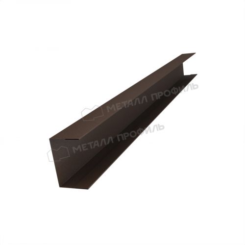 Планка стойки забора 35мм 36х24 х 3000 (VALORI-20-DarkBrown\Color-0.5)