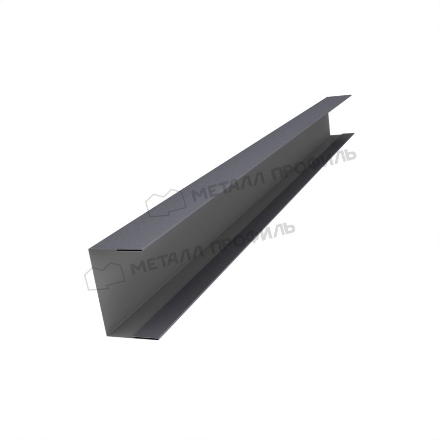 Планка стойки забора 35мм 36х24 х 3000 (VALORI-20-Grey-0.5)