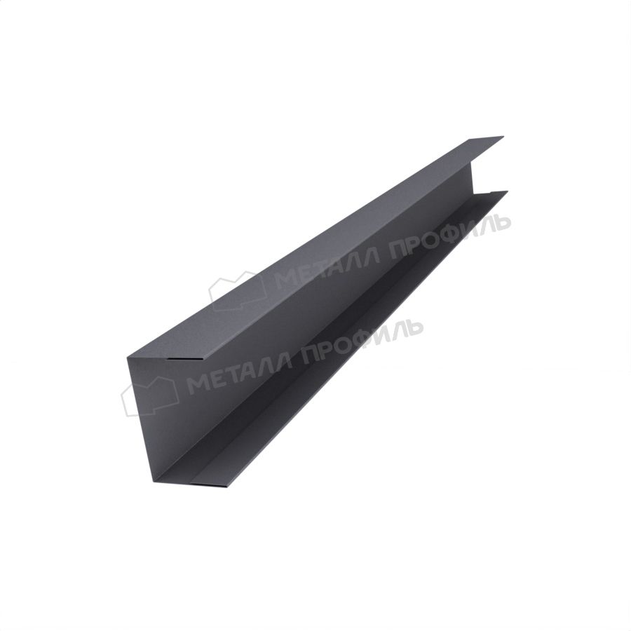 Планка стойки забора 35мм 36х24 х 3000 (VALORI-20-Grey\Color-0.5)