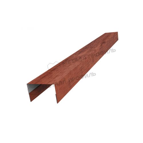 Планка стойки забора 40мм 30х40 х 2000 (ECOSTEEL_MA-01-Античный Дуб-0.45)