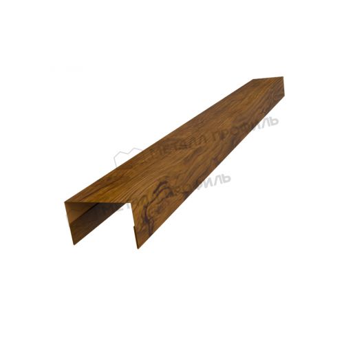 Планка стойки забора 40мм 30х40 х 2000 (ECOSTEEL_T-01-ЗолотойДуб-0.5)