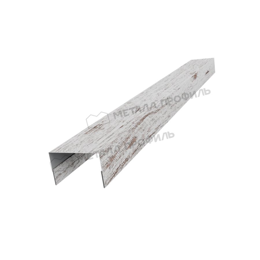 Планка стойки забора 40мм 30х40 х 2000 (ECOSTEEL-01-Беленый Дуб-0.5)